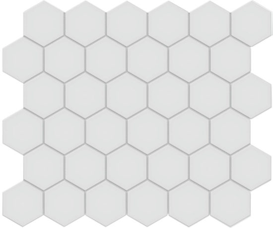 2" Gallery Grey Matte Hex Mosaic | Quality Carpet Inc.