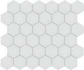2" Gallery Grey Matte Unglazed Hex Mosaic | Quality Carpet Inc.