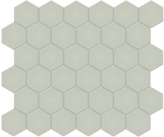 2" Soft Sage Matte Hex Mosaic | Quality Carpet Inc.