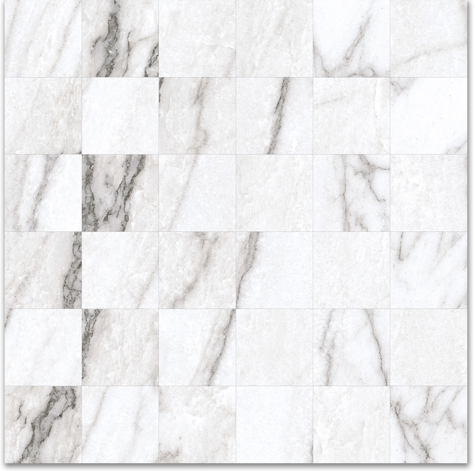 2X2 Mosaic-Matte Glamour White | Quality Carpet Inc.