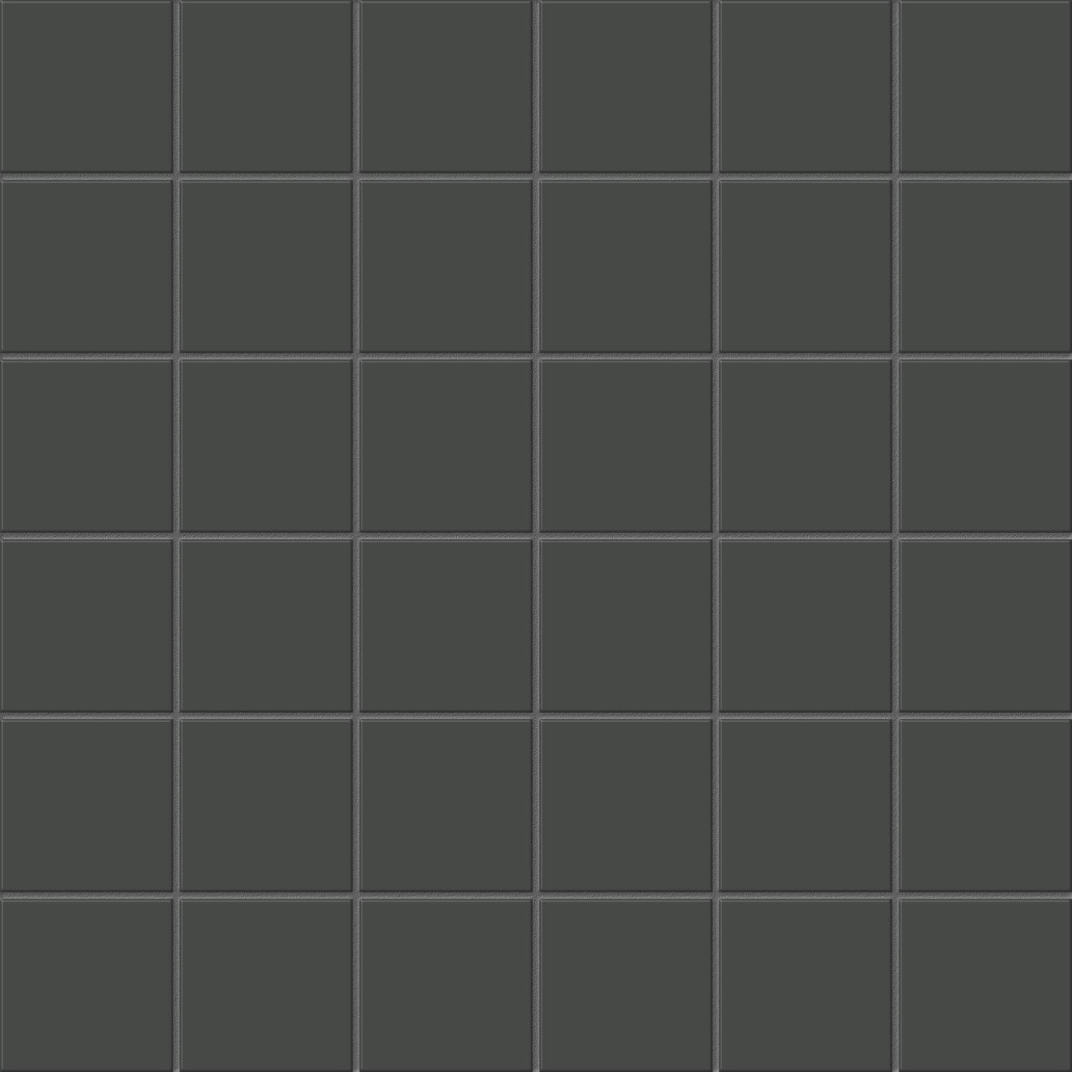 2X2 Retro Black Unglazed Matte Mosaic | Quality Carpet Inc.