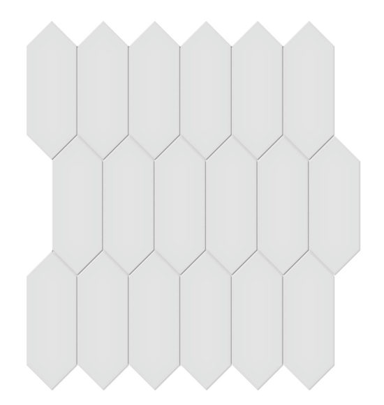 2x5 Gallery Grey Glossy Picket Mosaic | Quality Carpet Inc.