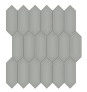 2x5 Taupe Matte Picket Mosaic | Quality Carpet Inc.