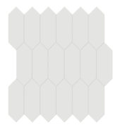 2x5 Vintage Grey Glossy Picket Mosaic | Quality Carpet Inc.