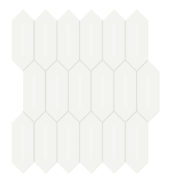 2x5 White Matte Picket Mosaic | Quality Carpet Inc.
