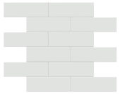 2x6 Gallery Grey Glossy Brick Mosaic | Quality Carpet Inc.