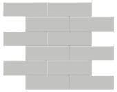 2x6 Loft Grey Glossy Brick Mosaic | Quality Carpet Inc.