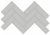 2x6 Loft Grey Glossy Herringbone Mosaic | Quality Carpet Inc.