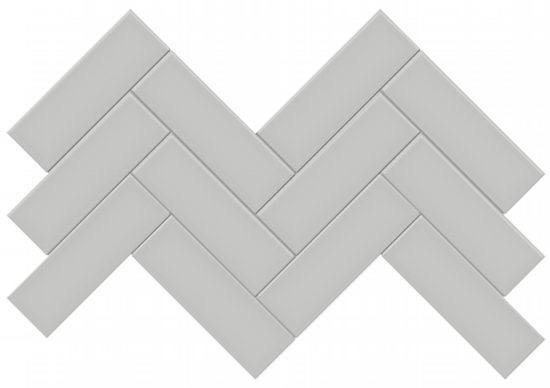 2x6 Loft Grey Matte Herringbone Mosaic | Quality Carpet Inc.