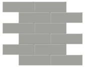 2x6 Taupe Glossy Brick Mosaic | Quality Carpet Inc.