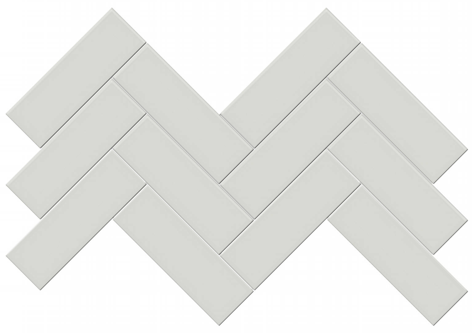 2x6 Warm Grey Matte Herringbone Mosaic | Quality Carpet Inc.