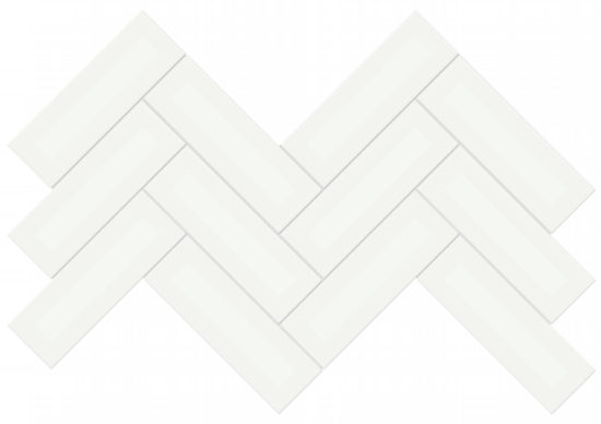 2x6 White Matte Herringbone Mosaic | Quality Carpet Inc.