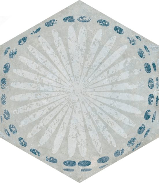Alma 5.5X6.3 Grey Decor Hexagon | Quality Carpet Inc.