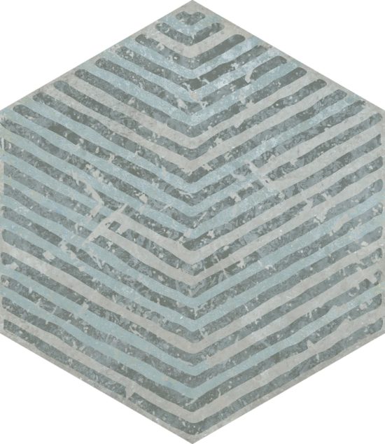 Alma 5.5X6.3 Grey Decor Hexagon | Quality Carpet Inc.