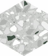 Altea 5.5X6.3” Grey Hexagon | Quality Carpet Inc.