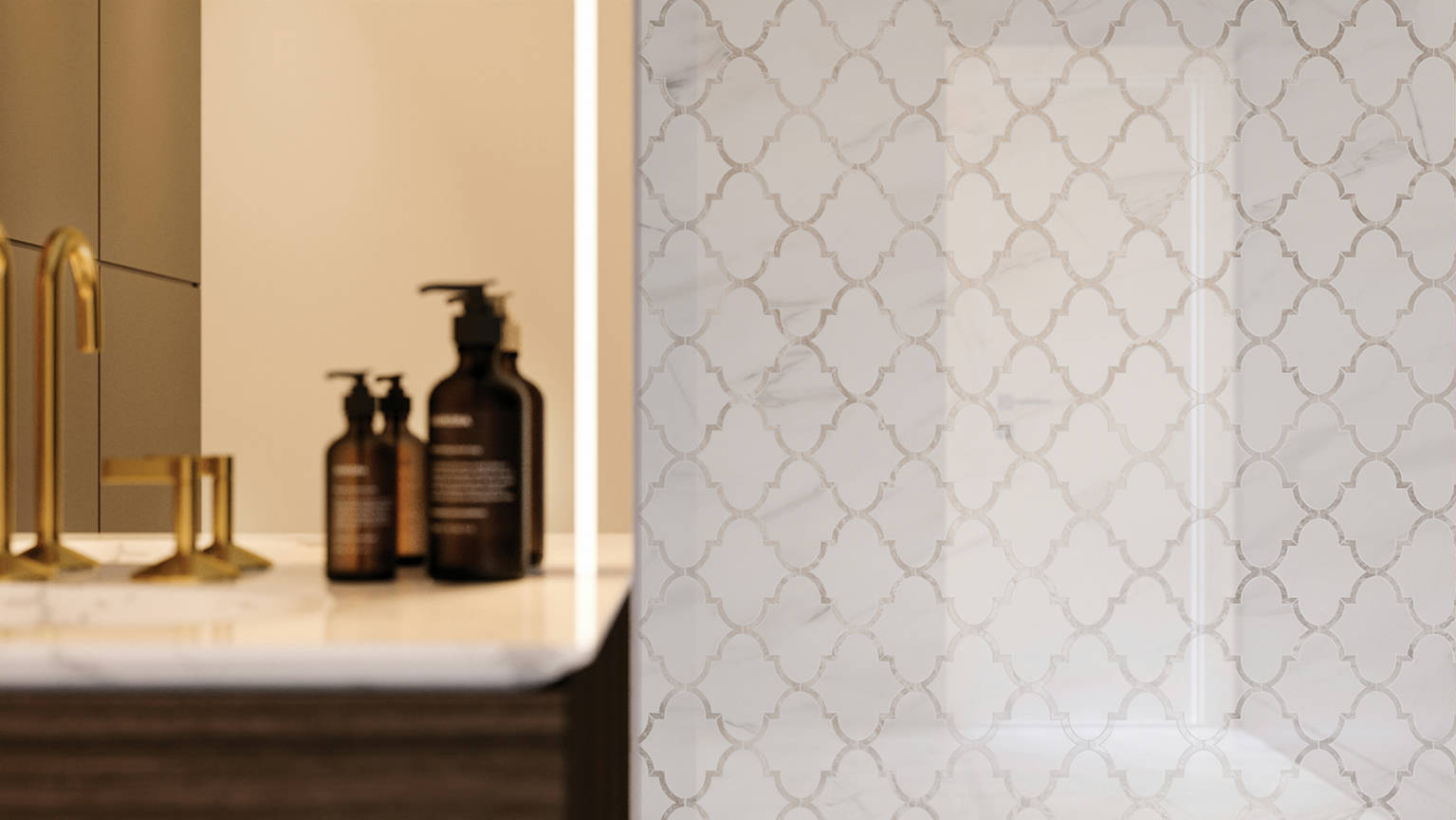 Ardor Infatuation Arabesque Polished Mosaic 3 | Quality Carpet Inc.