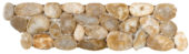 Beige Sliced Polished Pebble Interlocking Border | Quality Carpet Inc.