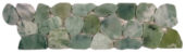 Crystal Green Semi-Precious Stone Mosaic Interlocking Border | Quality Carpet Inc.