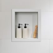Dusty Pearl Shower Niche 14.5 x12 Inside | Quality Carpet Inc.