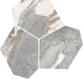 Dynasty Grey Polished/Matte 11X12 Eggs Mosaic | Quality Carpet Inc.