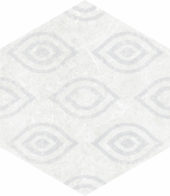 Form 5.5X6.3” White Decor Hexagon | Quality Carpet Inc.