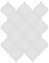 Gallery Grey Glossy Arabesque Mosaic | Quality Carpet Inc.