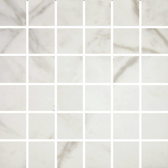 Golden Calacatta Matte 2X2 Mosaic | Quality Carpet Inc.