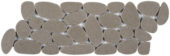 Light Grey Sliced Reconstituted Pebble Mosaic Interlocking Border | Quality Carpet Inc.