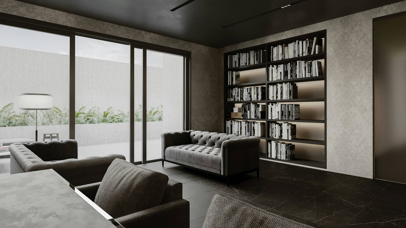 Luxury Tivoli Nero 24x48 2 | Quality Carpet Inc.