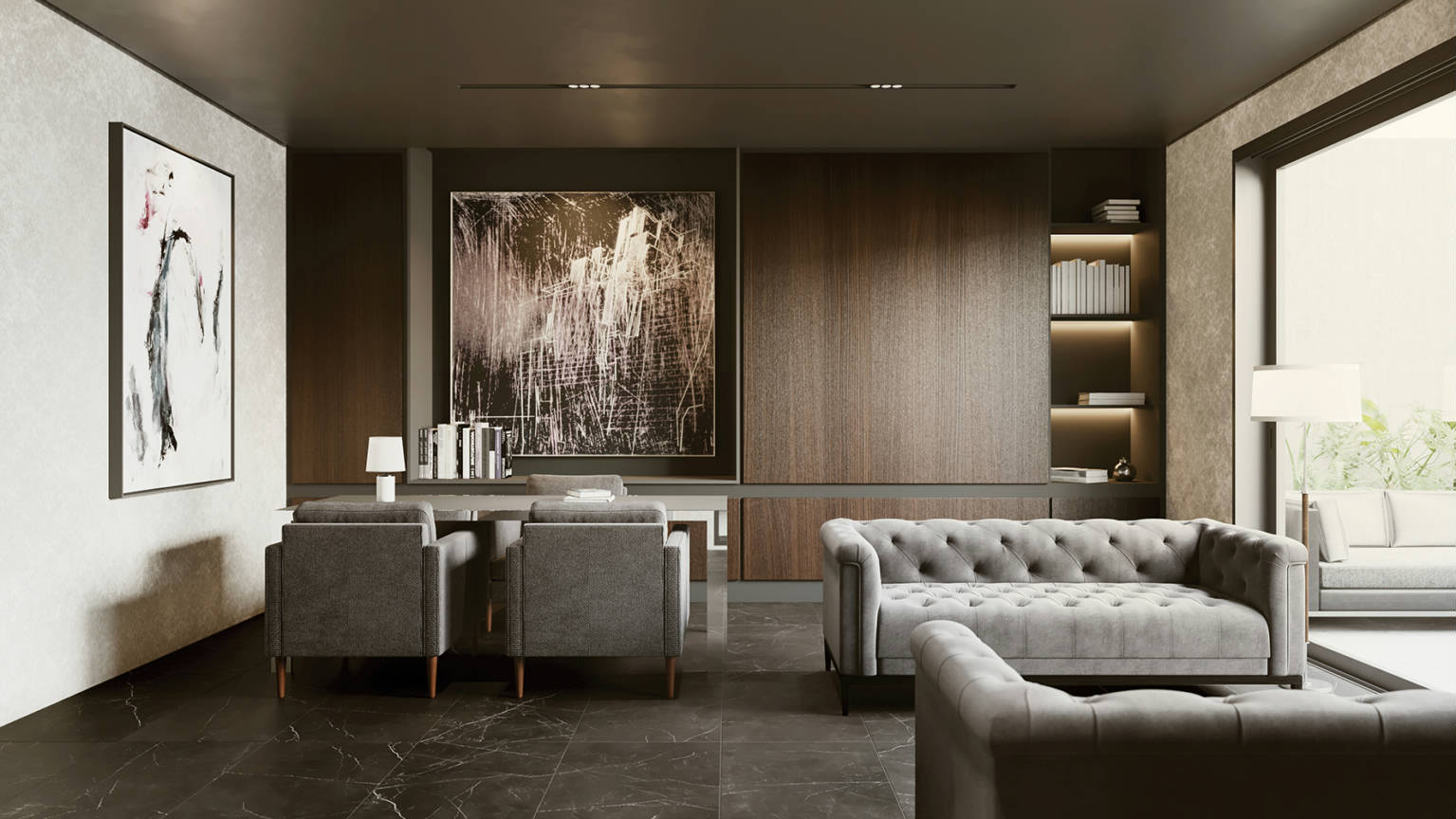 Luxury Tivoli Nero 24x48 | Quality Carpet Inc.