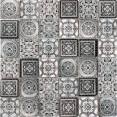Matte & Shiny Glass Patchwork Pattern 2"X2" White Grey Mosaic | Quality Carpet Inc.