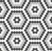 Midnight Blend Matte Hexagon Pattern Mosaic | Quality Carpet Inc.