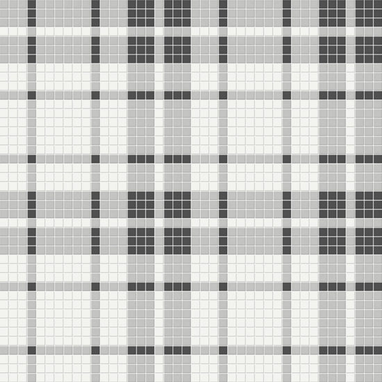 Midnight Blend Matte Plaid Pattern Mosaic | Quality Carpet Inc.