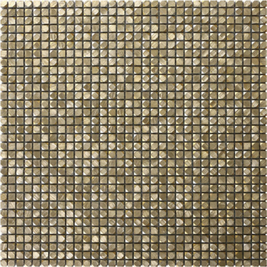 Mini Hexagon Gold Aluminum Mosaic