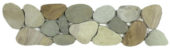 Mix Golden Sliced Matte Pebble Interlocking Border | Quality Carpet Inc.