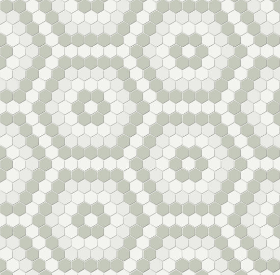 Morning Blend Matte Hexagon Pattern Mosaic | Quality Carpet Inc.