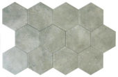 Seville 5.5X6.3” Grey Hexagon | Quality Carpet Inc.