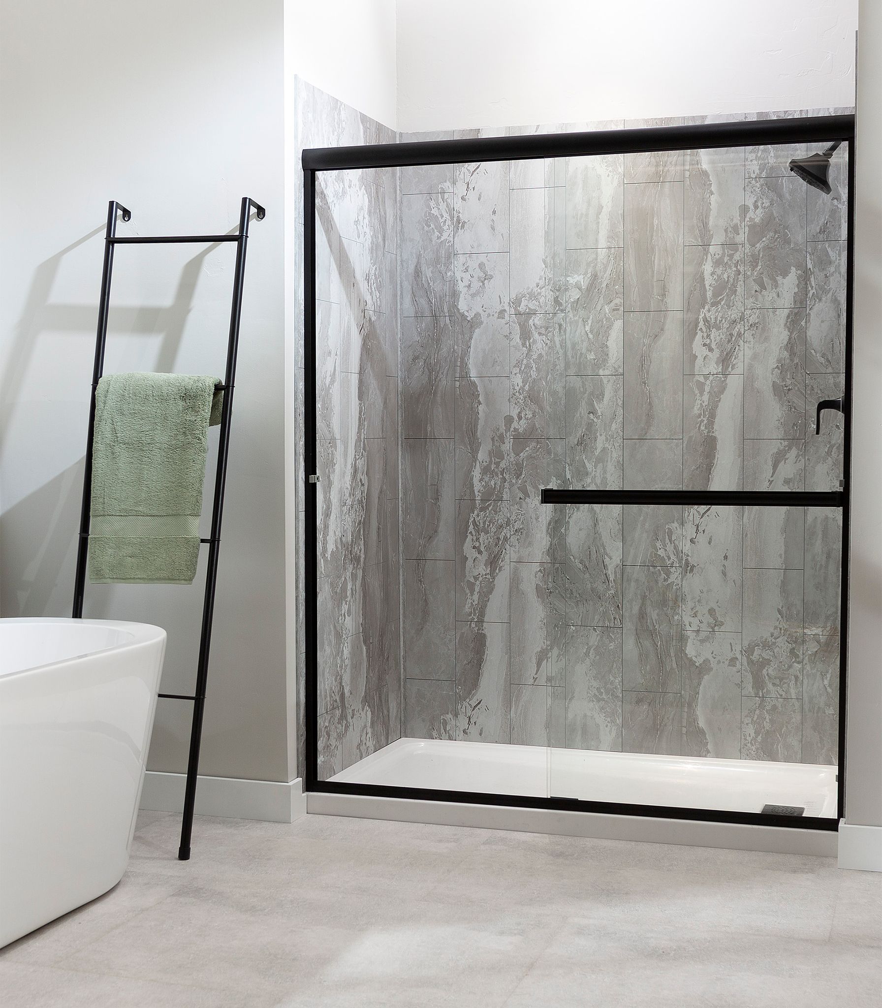 Smoky Sky Shower Wall Kit 36x36x78 | Quality Carpet Inc.