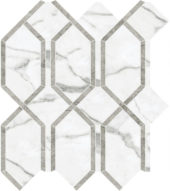 Statuario Venezia Polished Modella Mosaic | Quality Carpet Inc.
