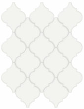 White Glossy Arabesque Mosaic | Quality Carpet Inc.