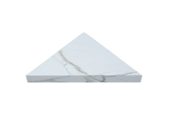 Carrara Marble Shower Bench 26x18.63x3 | LA TERRA STONE