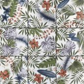 4"x4" Floral Palm Multicolor Mosaic | LA TERRA STONE