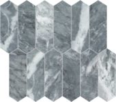 Aqua Intenso 2x6 Picket Mosaic | LA TERRA STONE