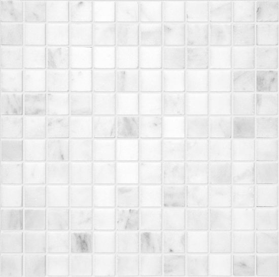 Bianco Venatino 1x1 Polished Mosaic | LA TERRA STONE