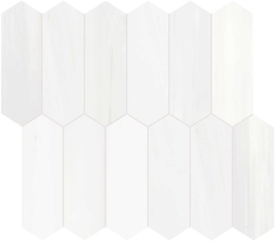 Cosmo Lumino 2x6 Picket Mosaic | LA TERRA STONE