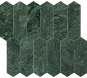 Diosa Verde  2x6 Picket Mosaic | LA TERRA STONE