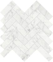 Eterna Bianco 1.25x4 Honed Herringbone Mosaic | LA TERRA STONE