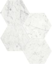 Eterna Bianco 6 Polished Hexagon Mosaic | LA TERRA STONE