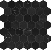 Galaxia Nero 2 Hexagon Mosaic | LA TERRA STONE