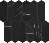 Galaxia Nero 2x6 Picket Mosaic | LA TERRA STONE